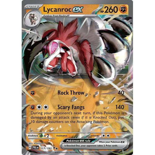 Lycanroc ex (117/193) [SV02: Paldea Evolved] - PokéBox Australia