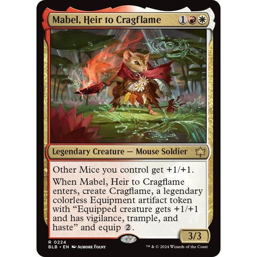 Mabel, Heir to Cragflame (224) [Bloomburrow] - PokéBox Australia