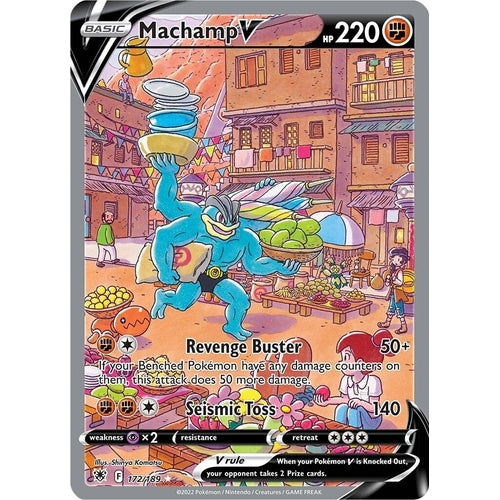 Machamp V (Alternate Full Art) (172/189) (SWSH10: Astral Radiance) - PokéBox Australia
