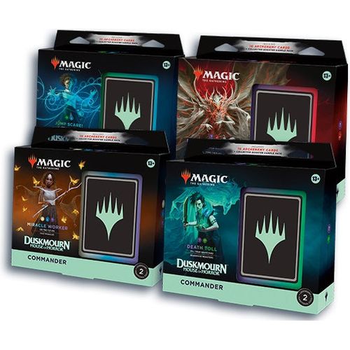 Magic The Gathering | Duskmourn: House of Horror Commander Deck Display (x4 Full Set) - PokéBox Australia