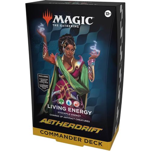 Magic The Gathering | Living Energy (Green/Blue/Red) Aetherdrift Commander Deck - PokéBox Australia