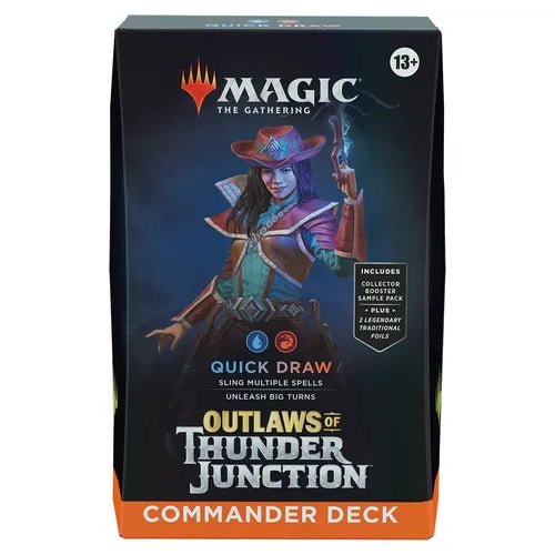 Magic The Gathering | Outlaws of Thunder Junction Commander Deck - Quick Draw (Blue/Red) - PokéBox Australia