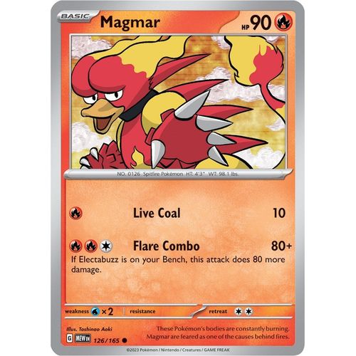 Magmar (126/165) [SV: Scarlet & Violet 151] - PokéBox Australia