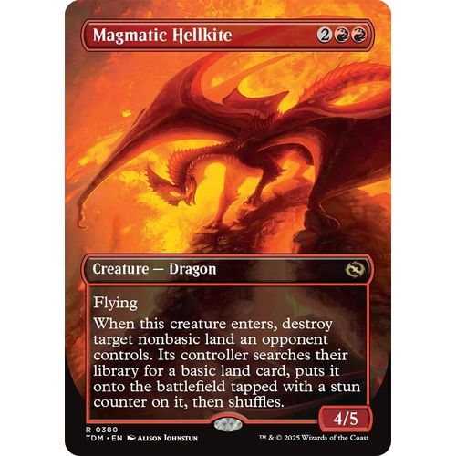 Magmatic Hellkite (Borderless) (380) (Tarkir: Dragonstorm) - PokéBox Australia