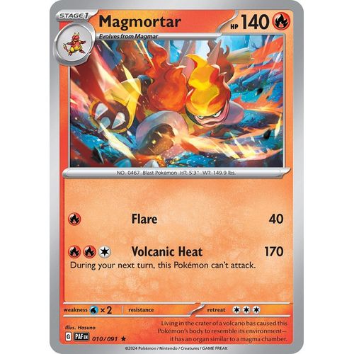 Magmortar (010/091) [SV: Paldean Fates] - PokéBox Australia