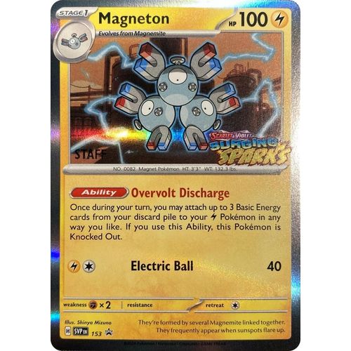 Magneton - 153 (Staff) (153) (SV: Scarlet & Violet Promo Cards) - PokéBox Australia