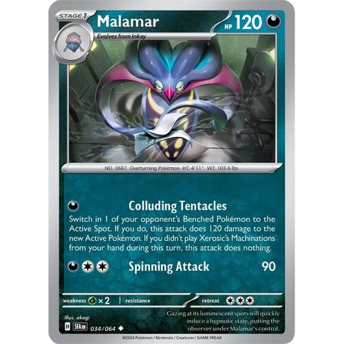 Malamar (034/064) [SV: Shrouded Fable] - PokéBox Australia