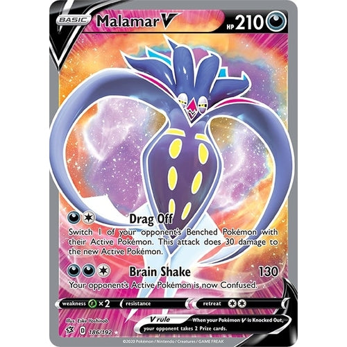 Malamar V (Full Art) (186/192) (SWSH02: Rebel Clash) - PokéBox Australia