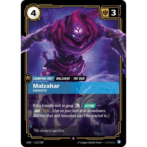 Malzahar - Fanatic (113/298) (Origins) - PokéBox Australia