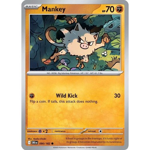 Mankey (090/182) (SV10: Destined Rivals) - PokéBox Australia