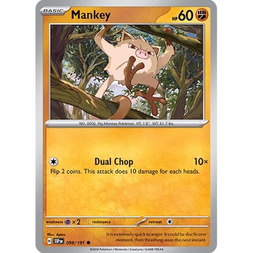 Mankey (098/191) [SV08: Surging Sparks] - PokéBox Australia