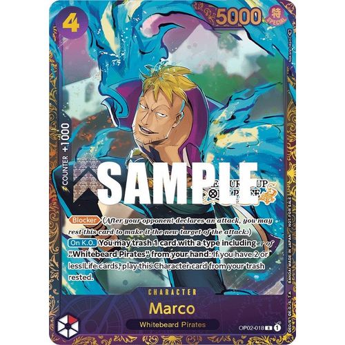 Marco (Treasure Cup) (OP02 - 018) [One Piece Promotion Cards] - PokéBox Australia