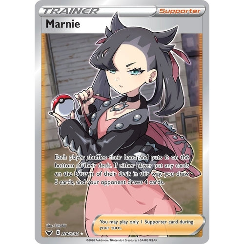 Marnie (Full Art) (200/202) (SWSH01: Sword & Shield Base Set) - PokéBox Australia