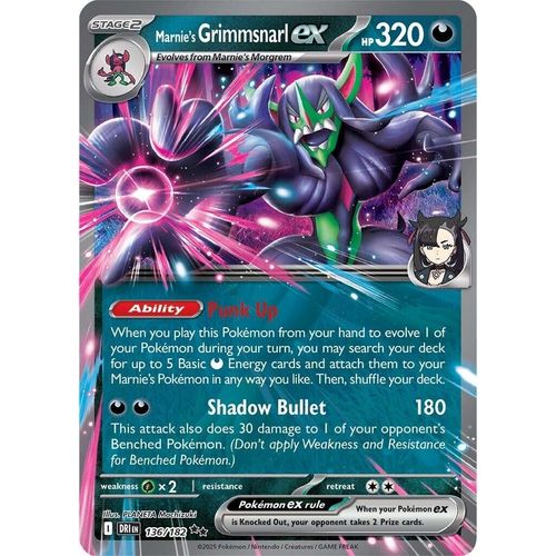 Marnie's Grimmsnarl ex (136/182) (SV10: Destined Rivals) - PokéBox Australia