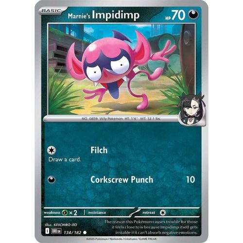 Marnie's Impidimp (134/182) (SV10: Destined Rivals) - PokéBox Australia