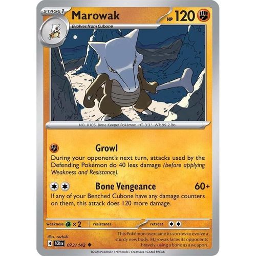 Marowak (073/142) [SV07: Stellar Crown] - PokéBox Australia