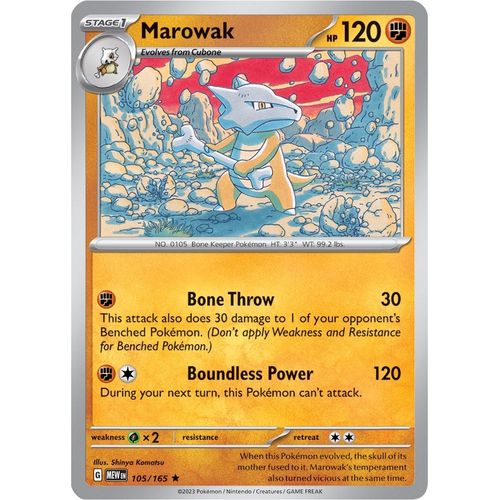 Marowak (105/165) [SV: Scarlet & Violet 151] - PokéBox Australia