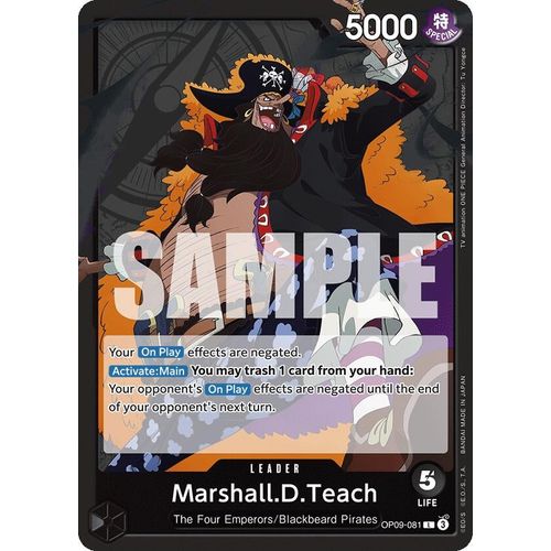 Marshall.D.Teach (081) (OP09 - 081) [Emperors in the New World] - PokéBox Australia