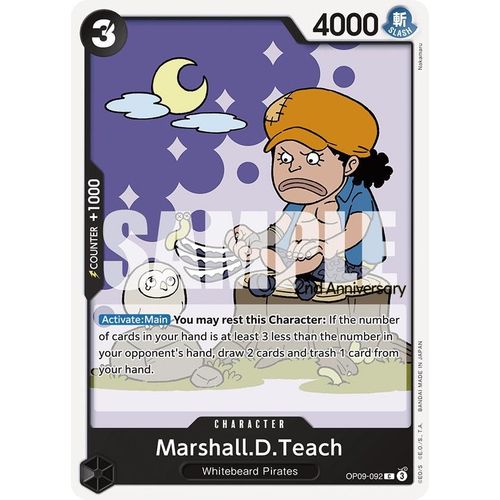 Marshall.D.Teach (092) (OP09 - 092) [Emperors in the New World: 2nd Anniversary Tournament Cards] - PokéBox Australia