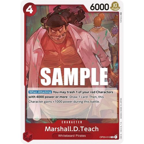 Marshall.D.Teach (OP03 - 012) [Pillars of Strength] - PokéBox Australia