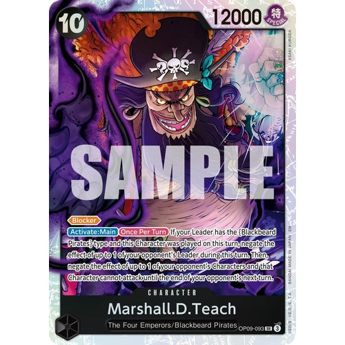 Marshall.D.Teach - OP09 - 093 (Reprint) (OP09 - 093) (Premium Booster - The Best - Vol. 2) - PokéBox Australia