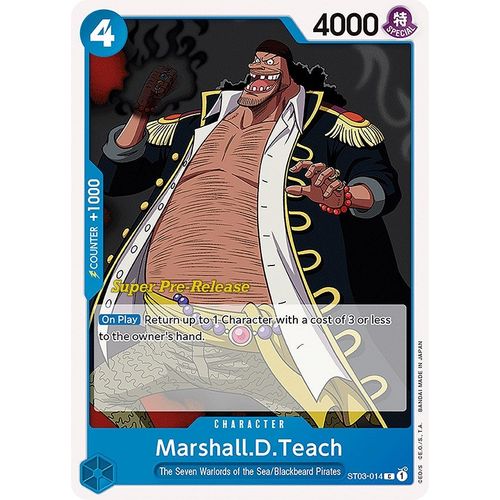 Marshall.D.Teach (ST03 - 014) [Super Pre - Release Starter Deck 3: The Seven Warlords of the Sea] - PokéBox Australia