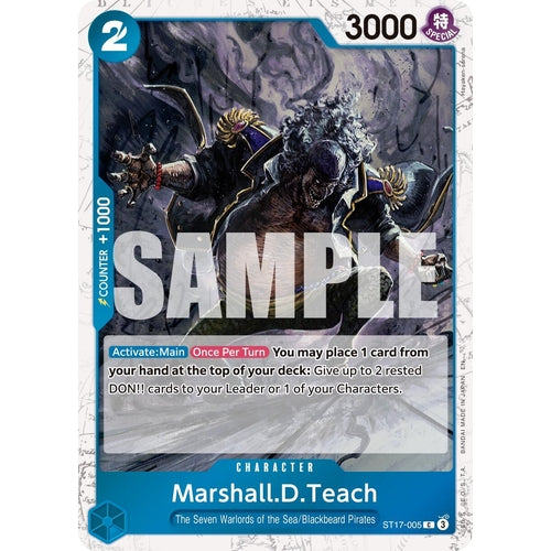 Marshall.D.Teach - ST17 - 005 (Pirate Foil) (ST17 - 005) (Premium Booster - The Best - Vol. 2) - PokéBox Australia