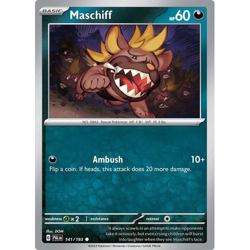 Maschiff (141/193) [SV02: Paldea Evolved] - PokéBox Australia