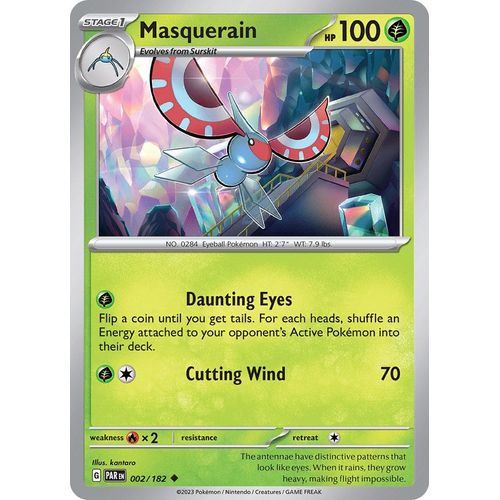 Masquerain (002/182) [SV04: Paradox Rift] - PokéBox Australia