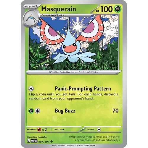 Masquerain (007/197) [SV03: Obsidian Flames] - PokéBox Australia