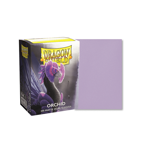 Dragon Shield - Standard Dual Matte Orchid Purple Sleeves 100 pack - PokéBox Australia