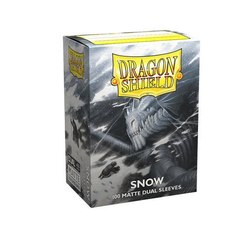 Dragon Shield - Standard Dual Matte Snow White Sleeves 100 pack - PokéBox Australia