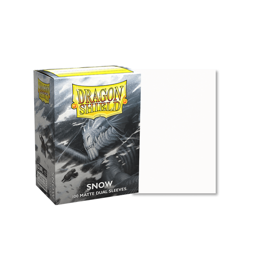 Dragon Shield - Standard Dual Matte Snow White Sleeves 100 pack - PokéBox Australia