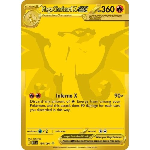 Mega Charizard X ex (130/094) (ME02: Phantasmal Flames) - PokéBox Australia