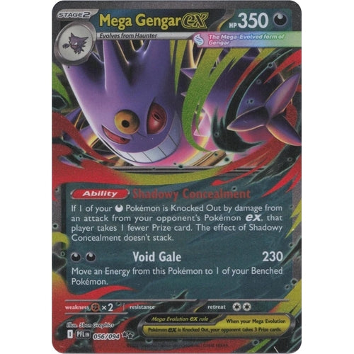 Mega Gengar ex (056/094) (ME02: Phantasmal Flames) - PokéBox Australia