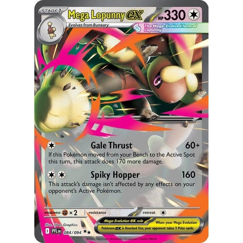Mega Lopunny ex (084/094) (ME02: Phantasmal Flames) - PokéBox Australia