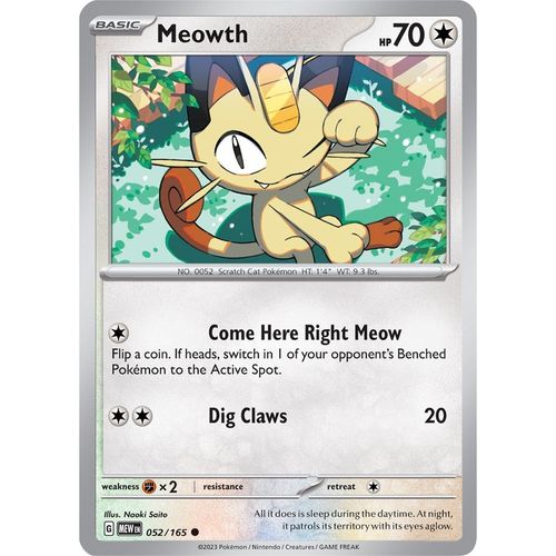 Meowth (052/165) [SV: Scarlet & Violet 151] - PokéBox Australia