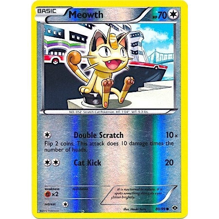 Meowth - 80/99 (Mirror Reverse Holo) (080/099) (Miscellaneous Cards & Products) - PokéBox Australia