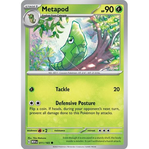 Metapod (011/165) [SV: Scarlet & Violet 151] - PokéBox Australia
