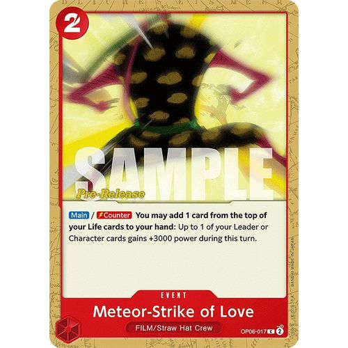 Meteor - Strike of Love (OP06 - 017) [Wings of the Captain Pre - Release Cards] - PokéBox Australia