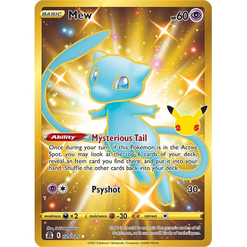 Mew (Secret) (025/025) (Celebrations) - PokéBox Australia