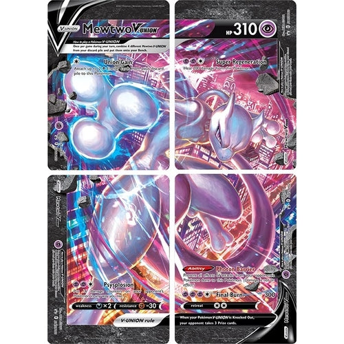 Mewtwo V - UNION [Set of 4] (SWSH: Sword & Shield Promo Cards) - PokéBox Australia