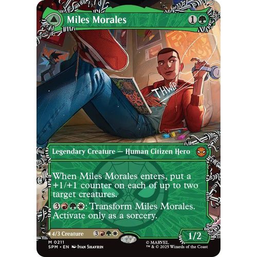 Miles Morales (0211) (Borderless) (211) (Marvel's Spider - Man) - PokéBox Australia