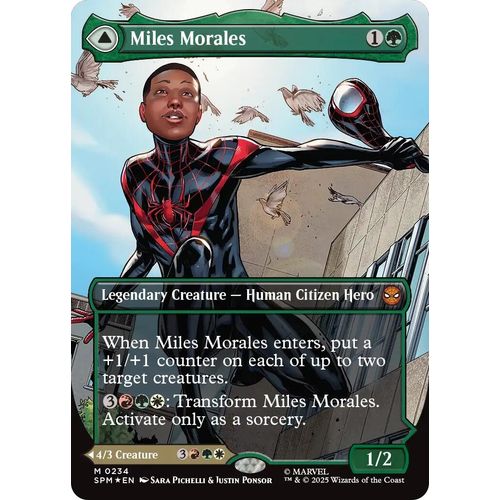 Miles Morales (0234) (Borderless) (234) (Marvel's Spider - Man) - PokéBox Australia