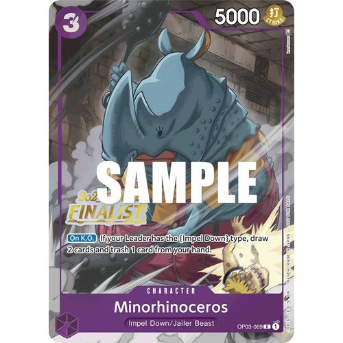 Minorhinoceros (Offline Regional 2023) [Finalist] (OP03 - 069) [One Piece Promotion Cards] - PokéBox Australia