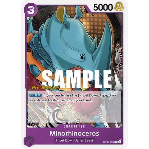 Minorhinoceros (OP03 - 069) [Pillars of Strength Pre - Release Cards] - PokéBox Australia