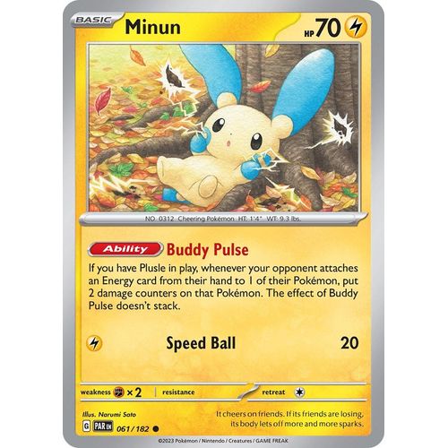 Minun (061/182) [SV04: Paradox Rift] - PokéBox Australia