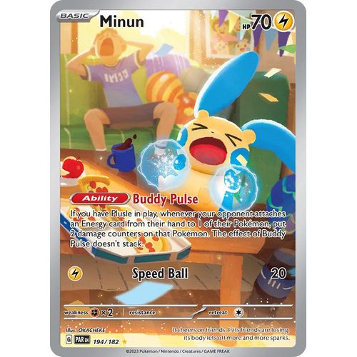 Minun (194/182) [SV04: Paradox Rift] - PokéBox Australia