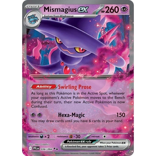 Mismagius ex (036/094) (ME02: Phantasmal Flames) - PokéBox Australia