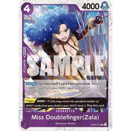 Miss Doublefinger(Zala) (Jolly Roger Foil) (OP05 - 073) [Premium Booster - The Best - ] - PokéBox Australia